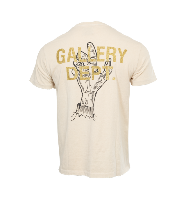 Image 2 of 3 - WHITE - GALLERY DEPT. Buried Alive Tee featuring boxy fit, crew neckline, short sleeves and screen-printed branding on front and back. 100% cotton. 