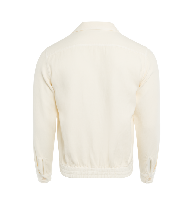 Image 2 of 3 - WHITE - ASPESI CAMICIA BONGO is made from 100% moleskin cotton and features a slim fit, side pockets, button fastenings and stretch hem. 