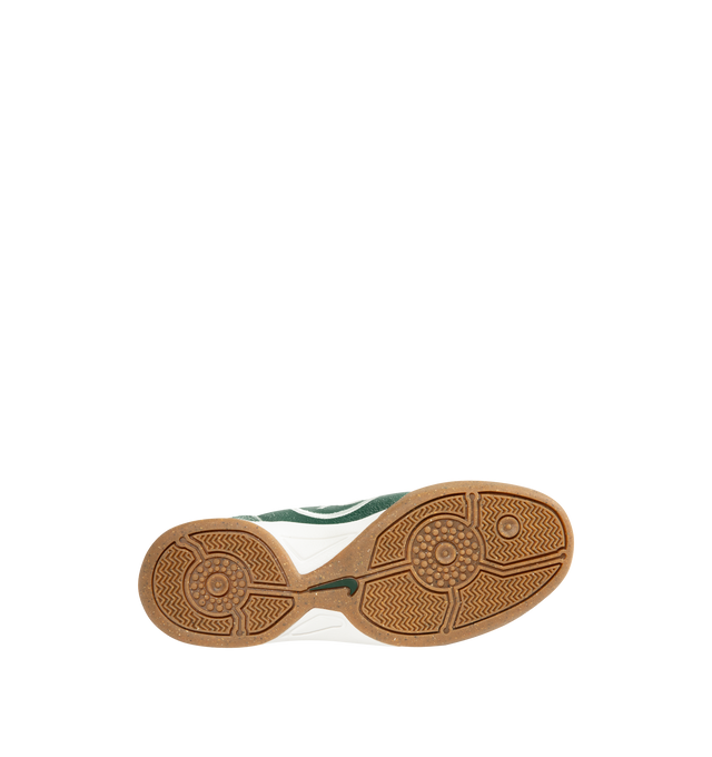 Image 4 of 5 - GREEN - Nike Men's Total 90 Sneaker featuring quilted upper, asymmetrical lacing, flat rubber sole, the upper features Total 90 logos on each side, padded collar, foam midsole and rubber outsole. 