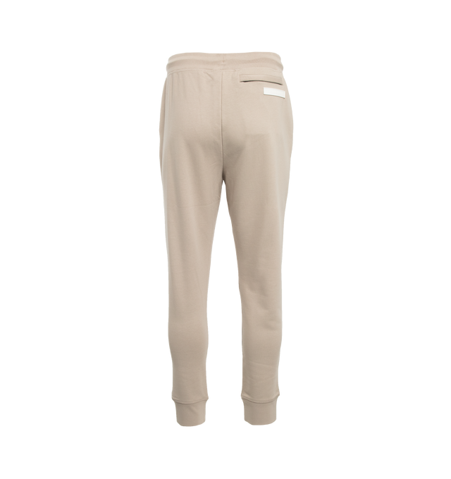 Image 2 of 3 - NEUTRAL - CANADA GOOSE Huron Pants featuring regular-fit, elasticated drawstring waist, elasticated ankle and high-waisted fit. 100% cotton. 