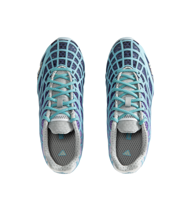 Image 5 of 5 - BLUE - Adidas x Bad Bunny F50 Ghost Sprint Sneakers are crafted with a streamlined low-top silhouette and feature speed-inspired design elements, signature Bad Bunny collaboration details, lace-up fastening, and a durable rubber sole. These designer sneakers combine football-inspired heritage with contemporary streetwear styling for elevated everyday wear. Main Material: Textile and Synthetic Upper. Sole: Rubber. 