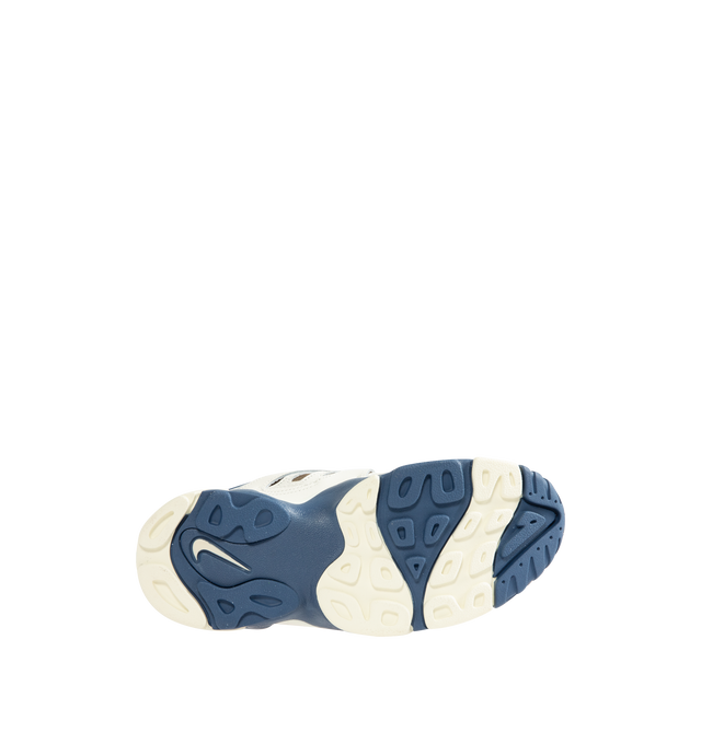 Image 4 of 5 - BLUE - NIKE Air Diamond Turf II Sneaker featuring leather upper with mesh panels, Nike Air units and rubber outsole. 