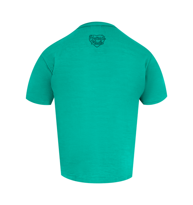 Image 2 of 2 - GREEN - HUMAN MADE Color T-Shirt featuring short sleeves, regular fit, ribbed crewneck and graphic print on the chest. 100% cotton. 