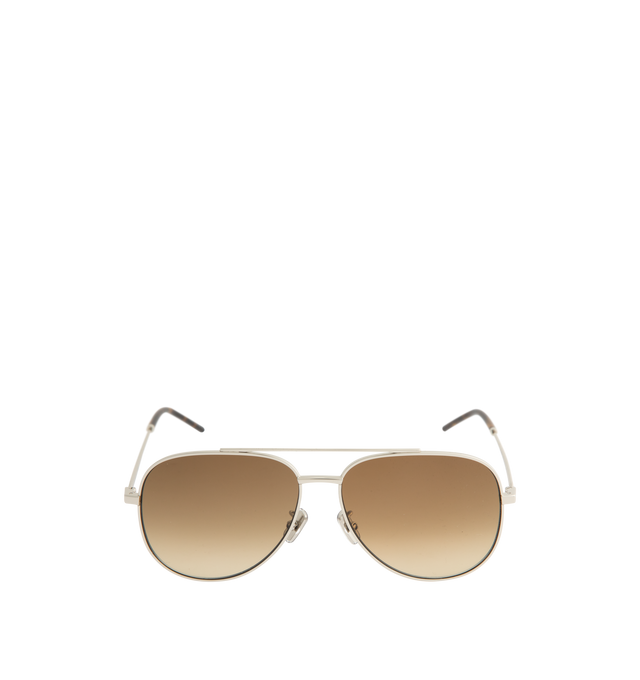 Image 1 of 3 - BROWN - GIVENCHY City Pilot Sunglasses featuring metal frames, logo on temples and nosepads and 100% UV protection. 