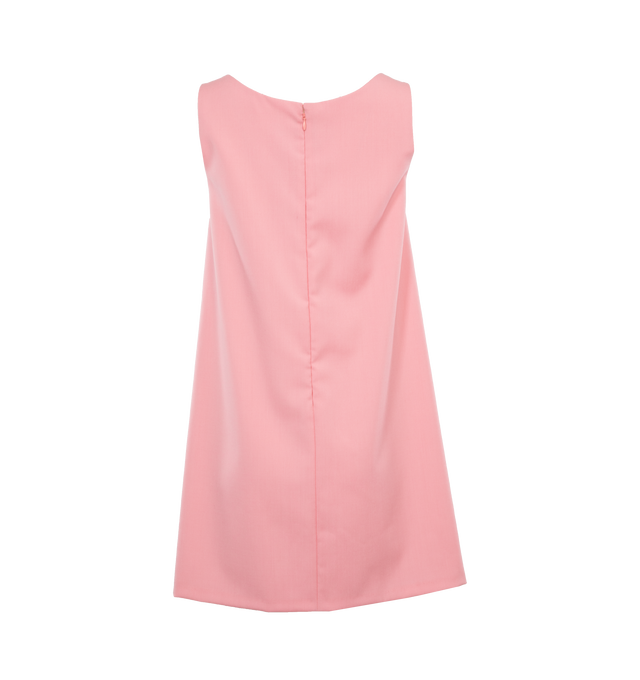 Image 2 of 3 - PINK - MARNI Tank Dress featuring scoop neck, sleeveless, loose fit and back zip closure.   