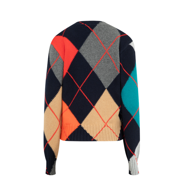 Image 2 of 2 - MULTI - JW ANDERSON JW Anderson x Pringle of Scotland Wool Jumper featuring regular fit, crewneck, long sleeves, all-over argyle print, all-over knitted and ribbed trims. 100% wool. Made in Scotland. 
