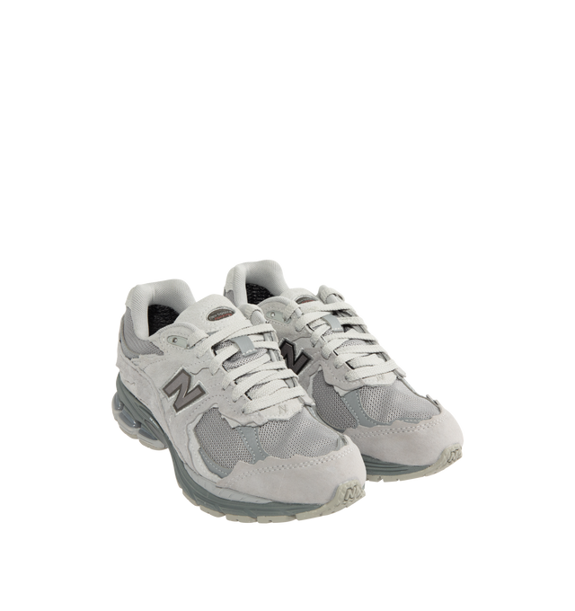 Image 2 of 5 - GREY - NEW BALANCE 2002DX Sneaker featuring soft French terry fabric, ABZORB midsole, ABZORB SBS heel cushioning, N-ergy technology for superior shock absorption, atability Web outsole technology and GORE-TEX waterproof fabric. 