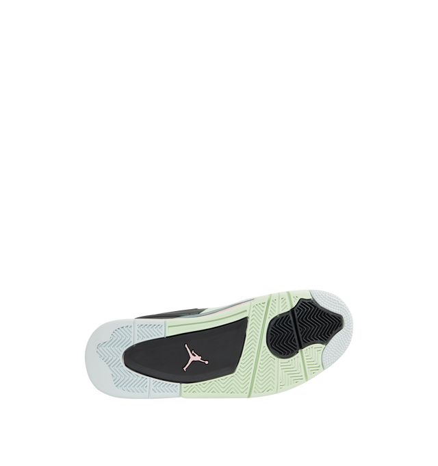 Image 4 of 5 - BLACK - JORDAN Air Jordan 4 RM Sneaker featuring genuine leather upper, Max Air cushioning, rubber outsole, Nike Air logo on heel and Jumpman on tongue and sole. 