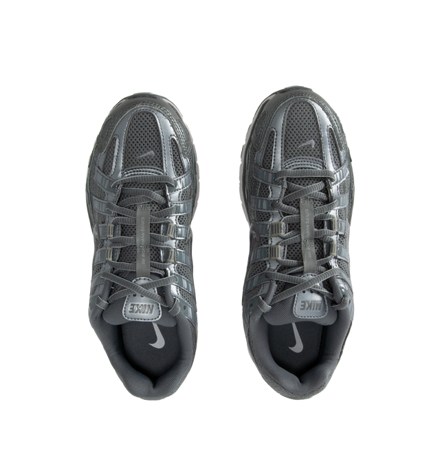 Image 5 of 5 - GREY - Nike P-6000 Sneaker featuring breathable mesh has real and synthetic leather overlays, foam midsole provides lightweight cushioning for a plush underfoot feel, no-slip grip and full rubber outsole. 