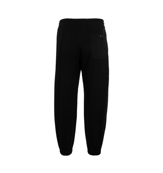 Image 2 of 3 - BLACK - JUNYA WATANABE Pant featuring elastic waist with drawstring, elastic hem, side slit pockets and back pocket.  