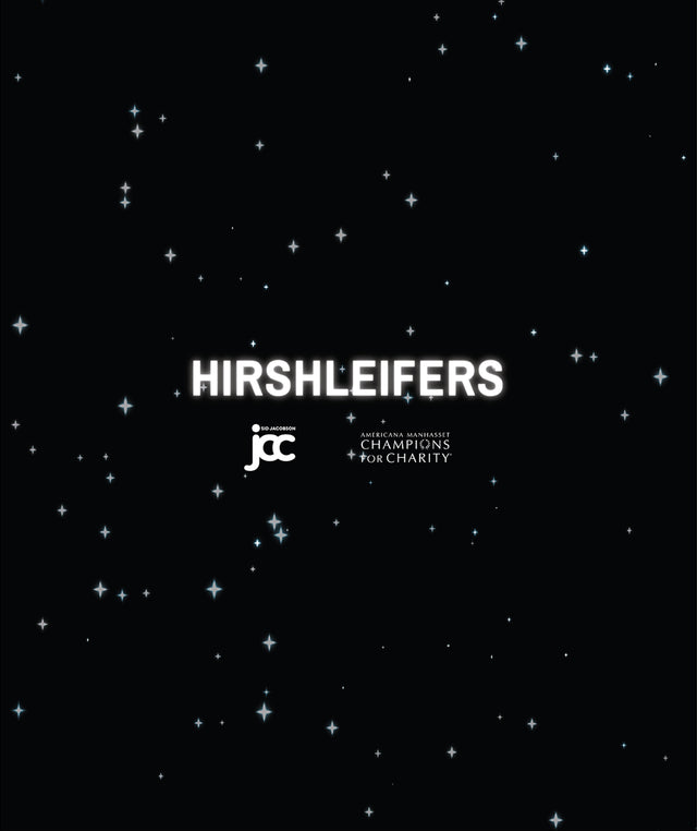 HIRSHLEIFERS logo + JCC + Champions for charity 