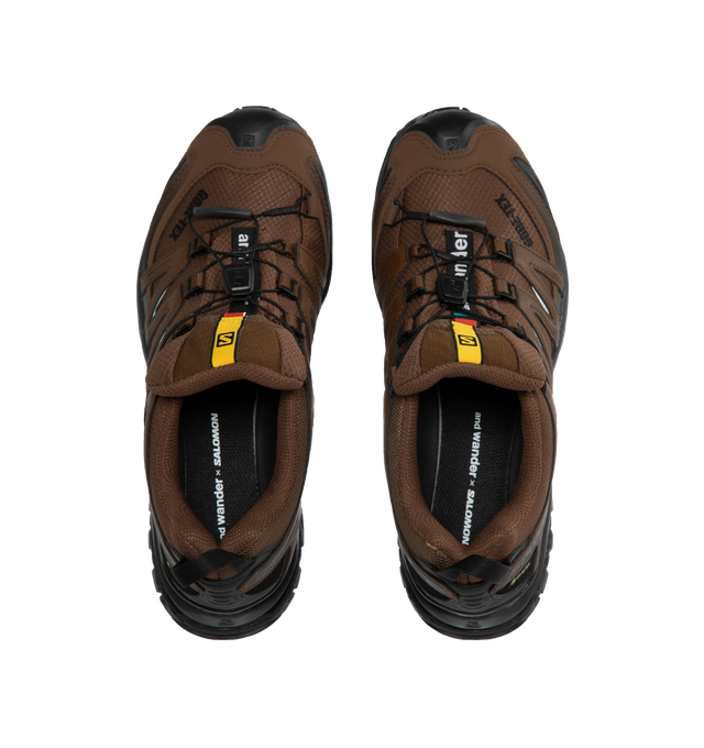 Image 5 of 5 - BROWN - AND WANDER X SALOMON XA Pro 3D Gore-Tex sneakers crafted with fabric upper, insole  and lining, rubber sole and trim featuring frawstring closure. Made in Vietnam. Japanese Men's sizing. 