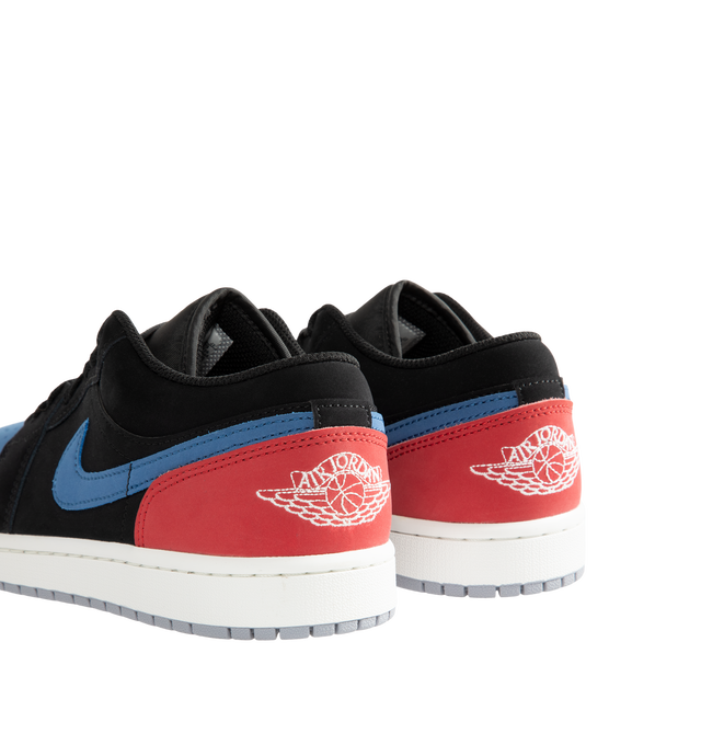 Image 3 of 5 - MULTI - Air Jordan 1 Low Sneakers feature a genuine leather upper with the iconic low-top silhouette for a clean, timeless heritage look. These lifestyle sneakers combine encapsulated Air-Sole cushioning with a durable rubber outsole for lightweight comfort, lasting support, and reliable everyday traction. Main Material: Genuine Leather. Midsole: Encapsulated Air-Sole Unit. Sole: Rubber. 