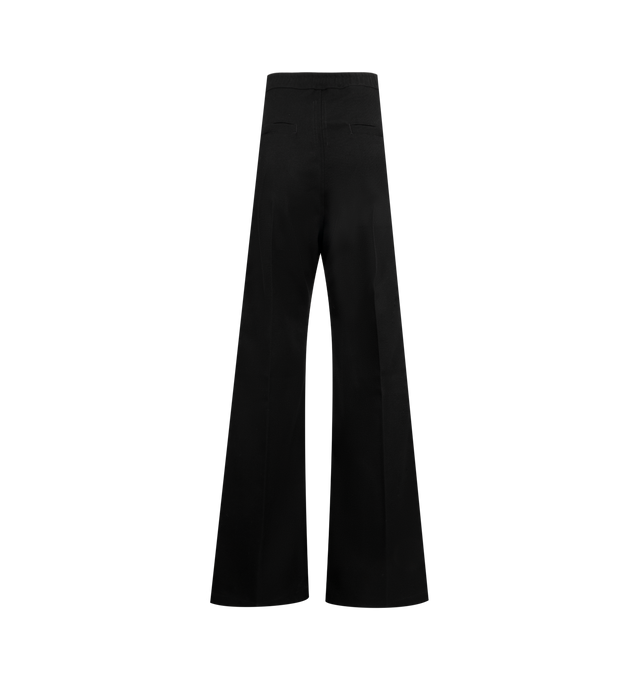 Image 2 of 3 - BLACK - RICK OWENS Cargobelas Pants featuring wide-leg, drawstring at elasticized waistband, four-pocket styling, exposed zip fly, rivets, grommets, and press-stud hardware at front, dropped inseam and silver-tone hardware. Made in Italy. 