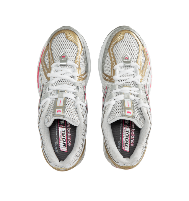 Image 5 of 5 - SILVER - New Balance 1906R Sneakers are a lace-up style with ACTEVA LITE midsole cushioning, ABZORB SBS heel cushioning, N-ergy outsoles, Stability Web outsoles, TPU heel cages, and rubber outsoles.  