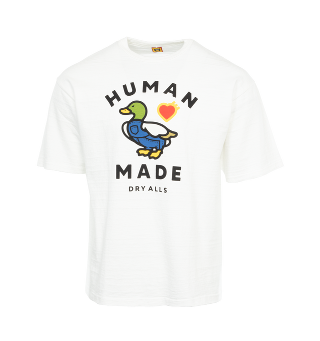 Image 1 of 4 - WHITE - HUMAN MADE Graphic T-Shirt #05 featuring crew neck, short sleeves and printed logo and graphic. 100% cotton.  