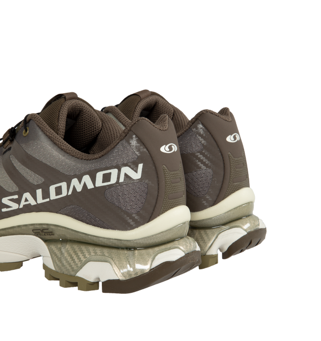 Image 3 of 5 - GREY - SALOMON XT-4 OG Sneaker featuring toggle fastening at front, breathable mesh, an Agile Chassis Skeleton, EnergyCell midsoles and All Terrain Contagrip soles. Mesh and rubber. Rubber soles. 