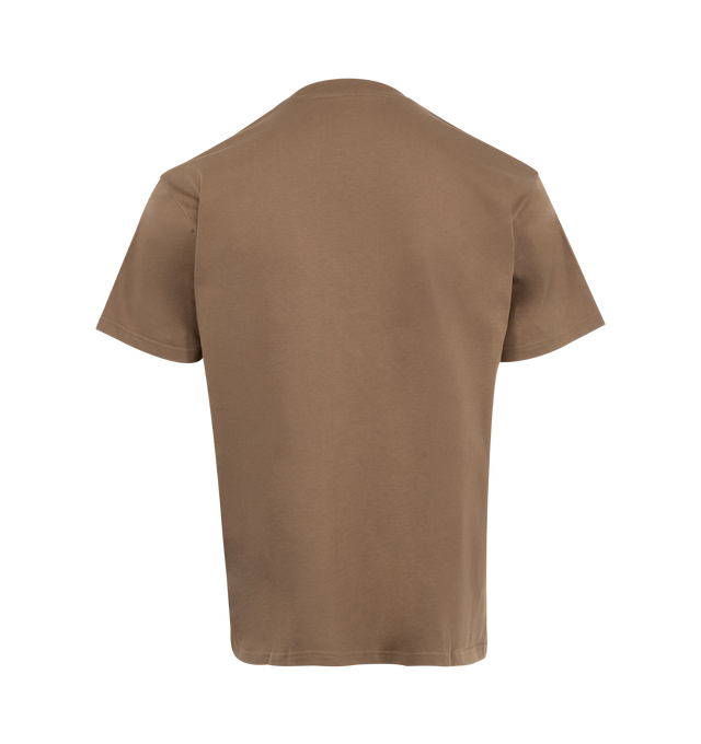 Image 2 of 2 - BROWN - Carhartt WIP Greatest Flicks T-Shirt is made from a lightweight cotton jersey and in a loose fit with short sleeves and graphic print at the front. 100% Cotton (organic). 