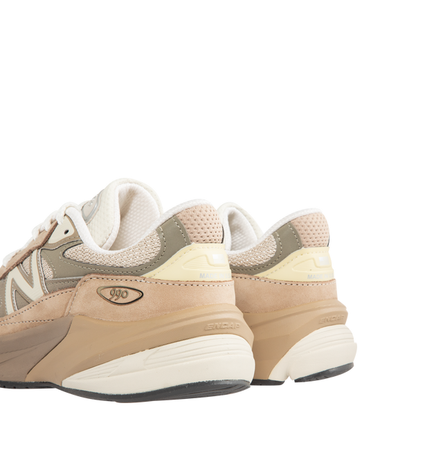 Image 3 of 5 - NEUTRAL - NEW BALANCE Made in USA 990V6 Sneaker featuring a mixture of mesh, leather and suede up top, FuelCell foam, ENCAP cushioning, branded details and rubber outsole. 