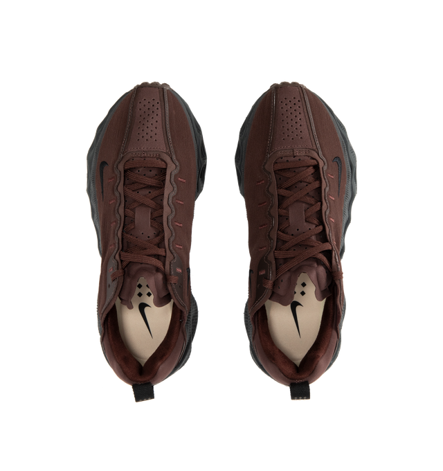 Image 5 of 5 - BROWN - NIKE Ava Rover Sneaker featuring a stacked ReactX midsole, an ultralight outsole, breathable upper, Locked-Down Fit, mudguards wrap around the upper, perforations on the top, responsive cushioning, oversized midsole, engineered traction and a thin layer of rubber on the outsole. 