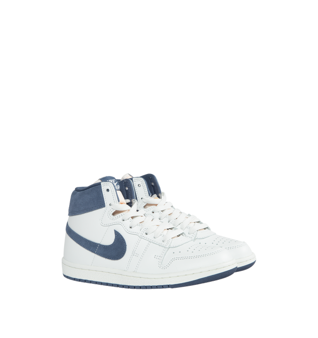Image 2 of 5 - WHITE - NIKE JORDAN AIR SHIP features Nike Air technology that absorbs impact for cushioning with every step, genuine leather upper is durable and breaks in easily as well as a rubber outsole that provides ample traction. 