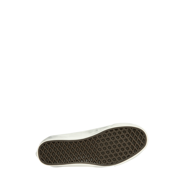Image 4 of 5 - MULTI - Vans Unisex Premium Harris Tweed Loafer 53 Shoes are crafted from Harris Tweed woven from 100% virgin wool and feature a skate-inspired loafer silhouette, a leather upper, and removable metal charms for customizable styling. Designed with safety pin, jewel, and stud embellishments, a padded collar, and stud detailing at the tongue. Main Material: Harris Tweed 100% Virgin Wool and Leather. Outsole: Rubber. Details: Removable Metal Charms, Safety Pins, Jewel and Stud Embellishments, Stu 