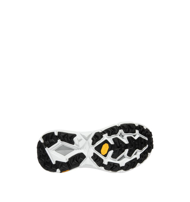 Image 4 of 5 - GREY - Hoka Men's U Mafate Speed 4 Lite Sneaker featuring ripstop and rubber upper with vibram sole, lace-up front, flat tongue design and padded collar. Imported from Vietnam. 