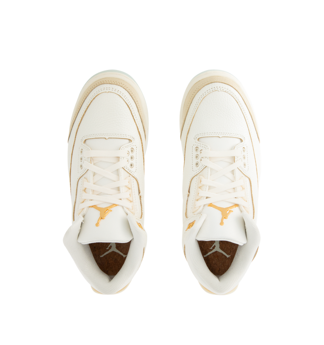 Image 5 of 5 - WHITE - JORDAN Air Jordan 3 Retro Sneaker featuring suede overlays, leather upper, Nike Air technology that absorbs impact for cushioning, soft foam midsole and rubber outsole. 
