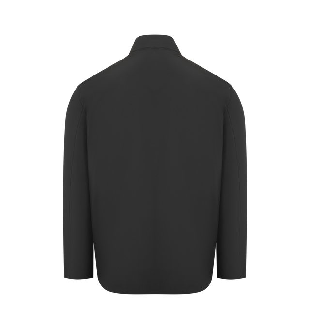 Image 3 of 5 - BLACK - MONCLER Ouille Reversible Short Down Jacket featuring aquaflect, water-repellent main fabric, Airsoft lining, reversible, down-filled, zip and snap button closure, side pockets, inner pockets with zip and snap button closure and leather logo patch. 100% polyester. Padding: 90% down, 10% feather. Made in Romania. 