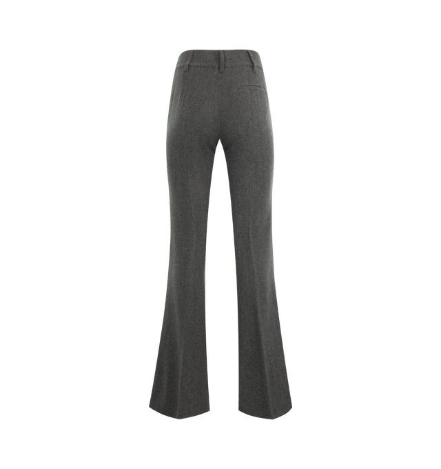 Image 2 of 3 - GREY - GABRIELA HEARST Rhein Pant featuring high-waist, zipper closure, two front pockets and single back welt pocket. 50% cashmere, 50% virgin wool. Made in Italy. 