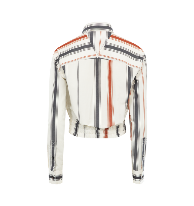 Image 2 of 2 - MULTI - BOTTEGA VENETA Striped Cotton Shirt featuring degrade striped cotton shirt, button closure and regular fit. 69% cotton, 31% linen. Made in Italy. 