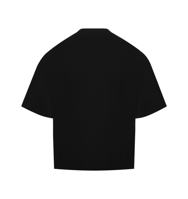 Image 2 of 2 - BLACK - CARHARTT WIP Hackwork T-Shirt featuring boxy loose fit, midweight cotton jersey, stone-washed for a softer feel and a graphic print on the front. 100% cotton. 