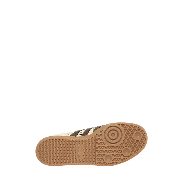 Image 4 of 5 - NEUTRAL - ADIDAS Samba OG Sneaker featuring regular fit, laces, leather and synthetic upper, leather sockliner and rubber outsole. 