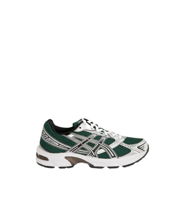 Image 1 of 5 - GREEN - Asics GEL-1130 Sportstyle Retro Sneaker featuring late 2000s runner aesthetic reimagined with overlays and breathable mesh underlays, GEL technology cushioning for excellent shock absorption. Imported from Cambodia. 