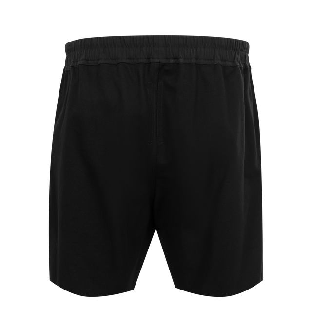 Image 2 of 3 - BLACK - Rick Owens Boxers Shorts featuring drawstring at elasticized waistband, two-pocket styling, dropped inseam and vented outseams. 100% organic cotton. Made in Italy. 