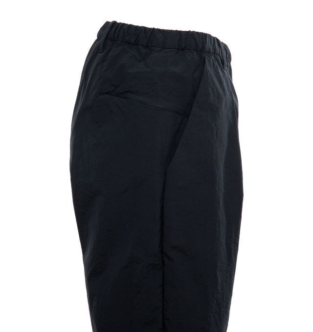 Image 3 of 4 - NAVY - Teatora Resort Wallet pants crafted from packable, wrinkle resistant 100% nylon with an elasticated waistband, two slash pockets on side, zipper cargo pocket on back, security pouch, hybrid belt, and four belt loops.  