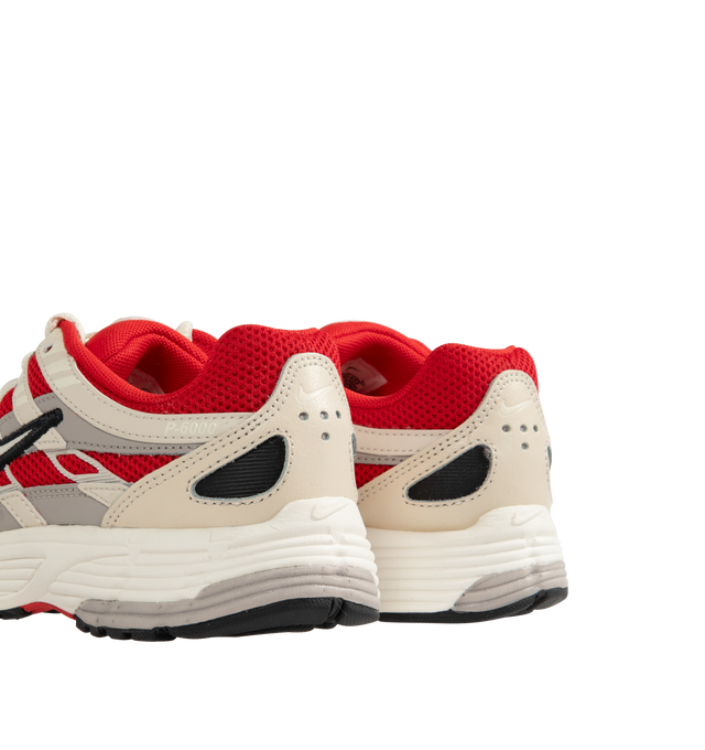 Image 3 of 5 - RED - NIKE P-6000 Sneaker featuring foam midsole that adds a lifted, track-inspired stance and soft cushioning, throwback design draws on Nike Pegasus 25 and Nike Pegasus 2006, textile, leather and synthetic overlays add structure and comfortable support and rubber outsole that offers durable tractions. 