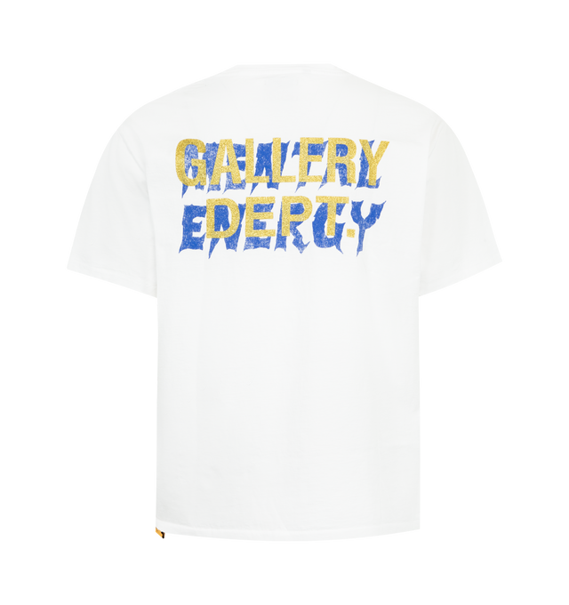 Image 2 of 2 - WHITE - GALLERY DEPT. Wisdom Tee featuring cotton t-shirt, graphic print to the front and rear, crew neck and short sleeves. 100% cotton. Made in United States. 
