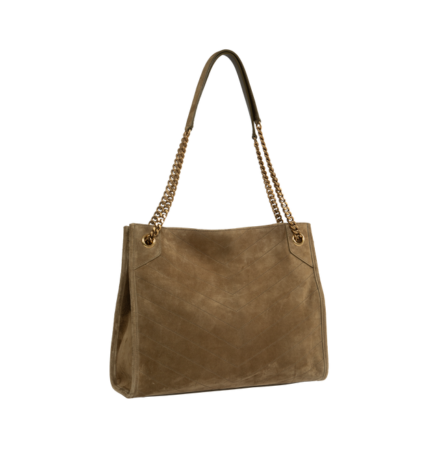 NIKI MEDIUM SUEDE SHOPPING BAG HIRSHLEIFERS
