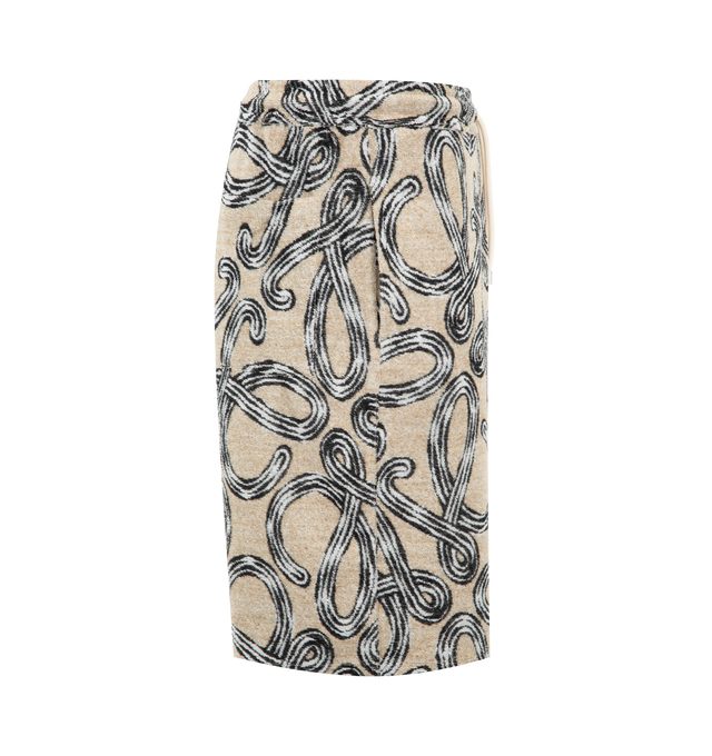 Image 3 of 3 - MULTI - LOEWE PAULA'S IBIZA Shorts in lightweight terry cotton blend featuring an allover Anagram jacquard, relaxed fit, regular length, mid waist, elasticated waist with drawstring, seam pockets and rear patch pocket. Cotton/polyester. Made in Portugal. 