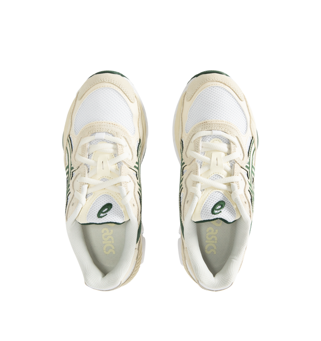 Image 5 of 5 - WHITE - ASICS GEL-NYC Polar Sneaker featuring lace up closure, layered upper construction, rearfoot and forefoot GEL technology, suede and synthetic and fabric upper, fabric lining and rubber sole. 