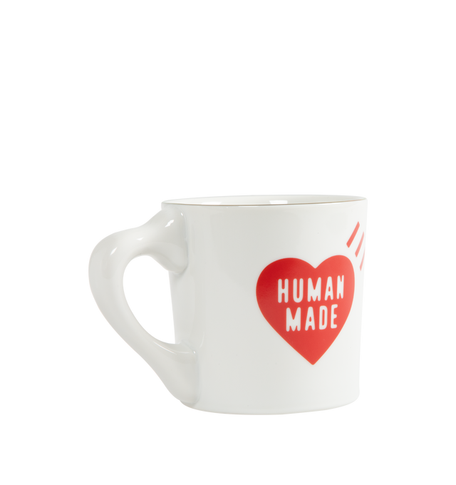 Image 2 of 2 - WHITE - Human Made Coffee Mug is crafted in ceramic with a graphic design. 100% ceramic.  