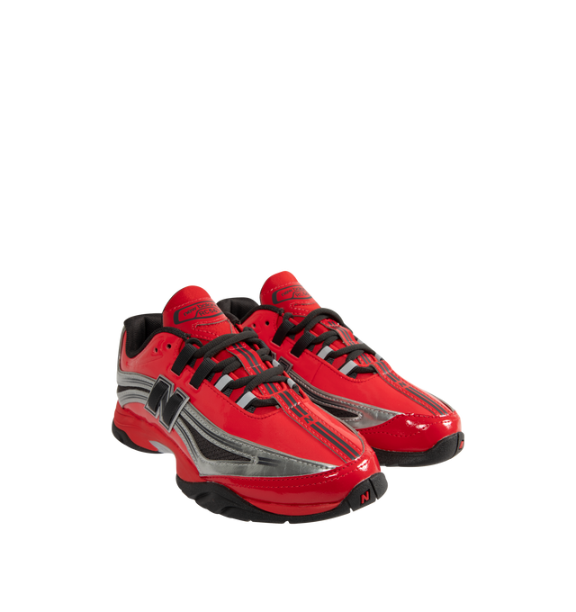 Image 2 of 5 - RED - NEW BALANCE RC56 Sneaker featuring FuelCell foam, PU foam footbed insert, N-lock lacing system, tread outsole pattern and 3D welded/printed eyelets. 