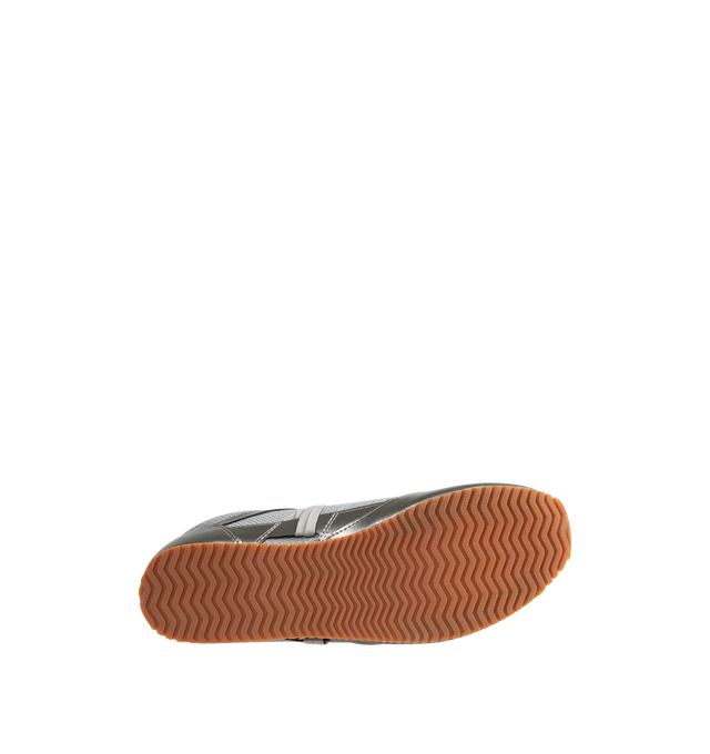 Image 4 of 5 - SILVER - VANS LX Slip Trainer Marathon Sneaker featuring a slim low-profile with layered metallic overlays and textured mesh underlays, gum outsole, elongated lace detail and lightweight. 
