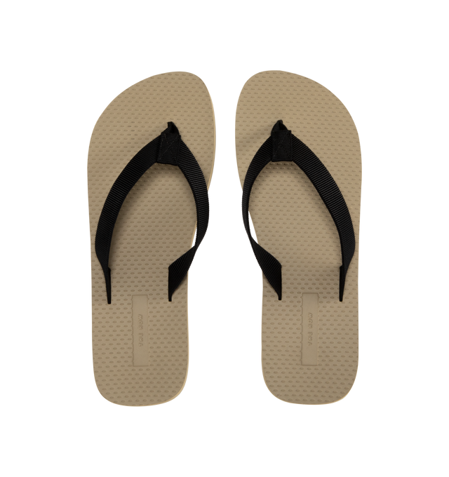 Image 4 of 4 - NEUTRAL - THE ROW Dune Flatform Sandal in Rubber featuring platform flip-flop, cotton grosgrain with textured footbed and lightweight rubber sole. 66% cotton, 34% viscose. Synthetic sole. Made in Italy. 