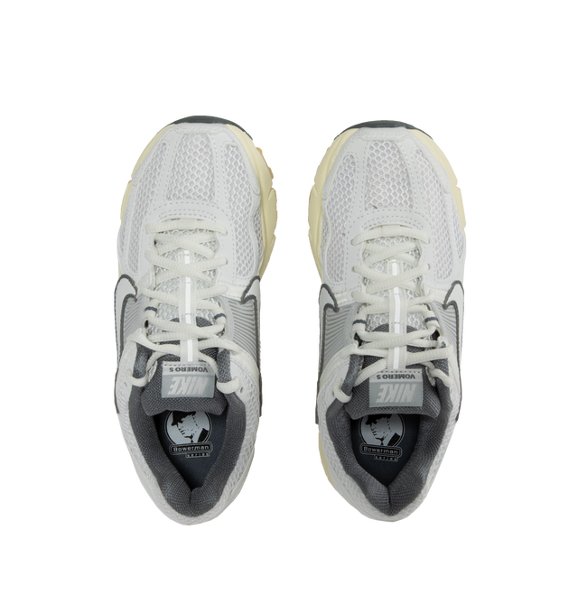 Image 5 of 5 - WHITE - Nike Zoom Vomero 5 fearures Mesh with TecTuff and utilitarian overlays that are breathable and durable, cushlon foam with Zoom Air cushioning and rubber tread. 