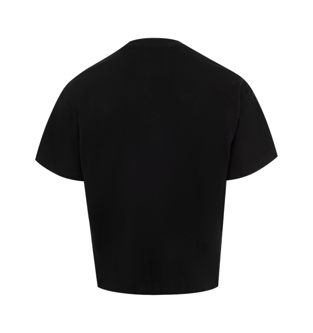 Image 2 of 2 - BLACK - Amiri Snake T-Shirt has a crew neck, a graphic logo design at the front, and short sleeves. 100% cotton. Made in Italy.  