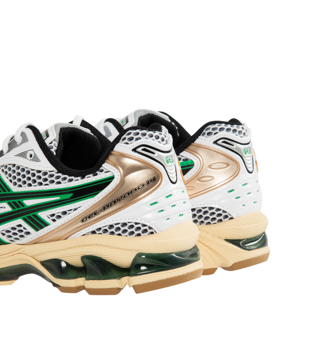 Image 3 of 5 - GREY - ASICS Gel-Kayano 14 Sneaker featuring two-tone underlays, GEL technology cushioning, TRUSSTIC support system, synthetic leather upper and sockliner. 