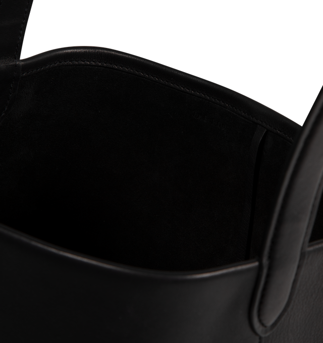 Image 3 of 3 - BLACK - THE ROW Park N/S Medium Tote Bag is crafted from supple leather and features a rounded shape, an interior toggle closure and top handle. 1" x 13" x 6". Leather. Made in Italy. 