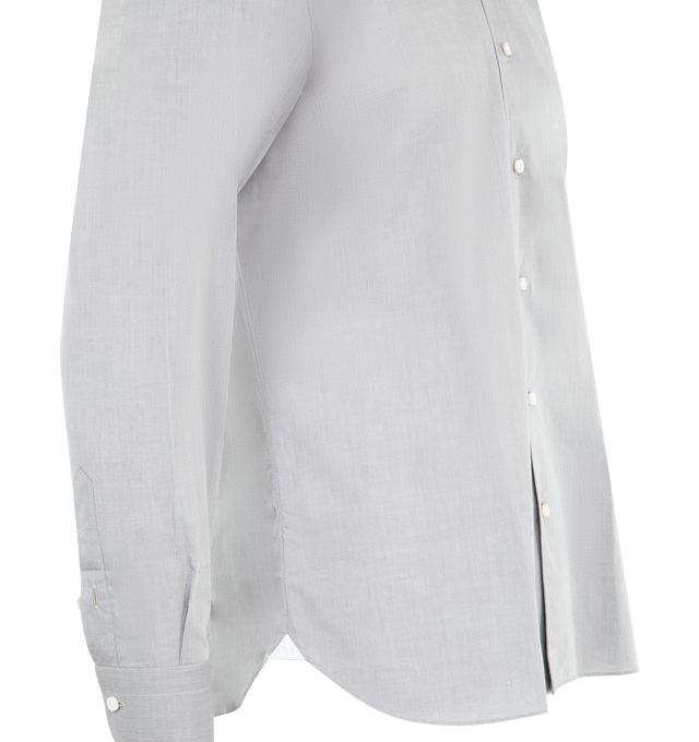 Image 3 of 3 - GREY - JUNYA WATANABE Shirt featuring button front, classic collar, button cuffs and regular fit. 100% cotton. Made in Japan. 